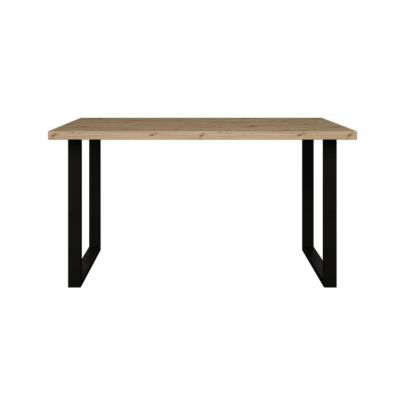 Stół nierozkładany do jadalni Tables TBLT441 dąb artisan/czarny