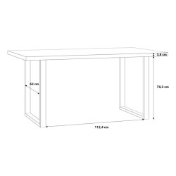 Stół do jadalni 160x90 cm Tables TBLT442 biały/czarny