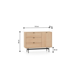 Komoda Reynos 04 Dąb Mavelie Ml Meble