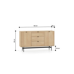 Komoda Reynos 05 Dąb Mavelie Ml Meble