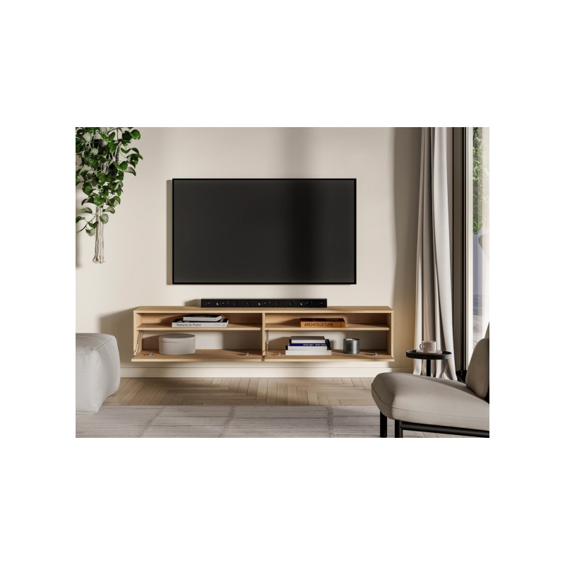 Wisząca szafka RTV Reynos 07 Dąb Mavelie Ml Meble