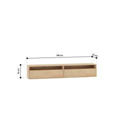 Wisząca szafka RTV Reynos 07 Dąb Mavelie Ml Meble