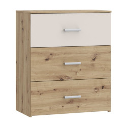 Komoda 75 cm z szufladami Tanaia IRDK211 dąb artisan/piaskowy