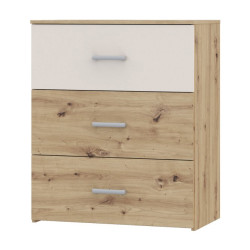 Komoda 75 cm z szufladami Tanaia IRDK211 dąb artisan/piaskowy