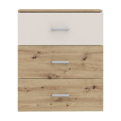 Komoda 75 cm z szufladami Tanaia IRDK211 dąb artisan/piaskowy