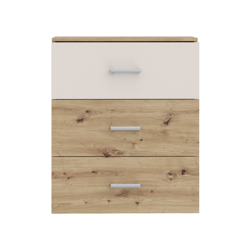 Komoda 75 cm z szufladami Tanaia IRDK211 dąb artisan/piaskowy