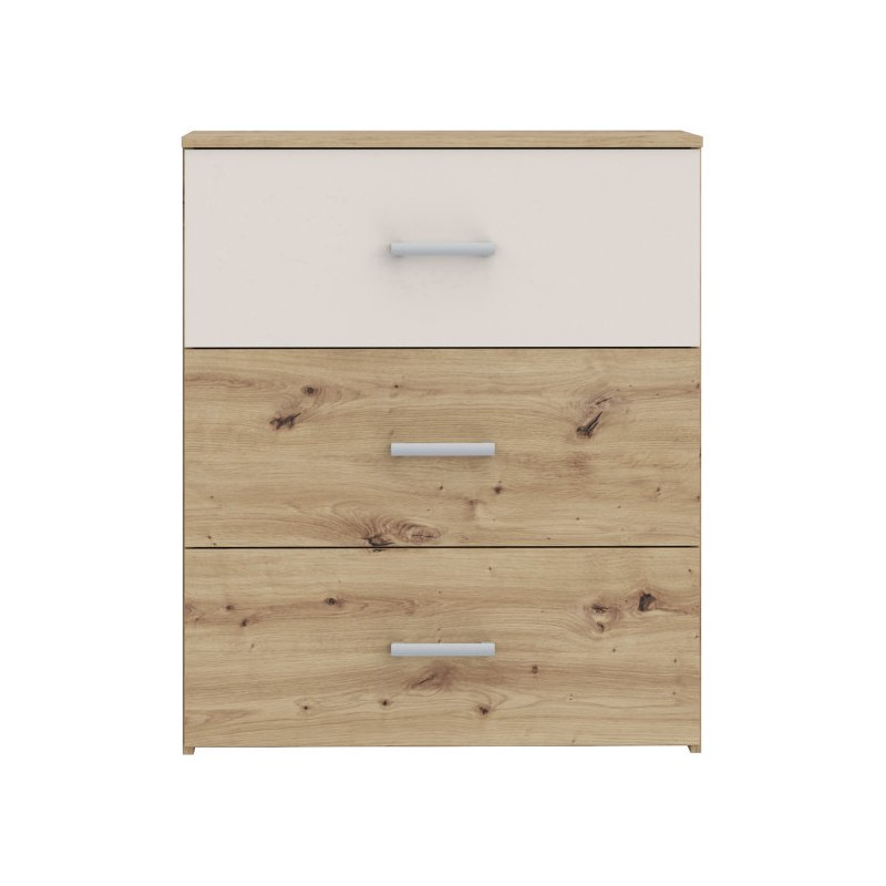 Komoda 75 cm z szufladami Tanaia IRDK211 dąb artisan/piaskowy
