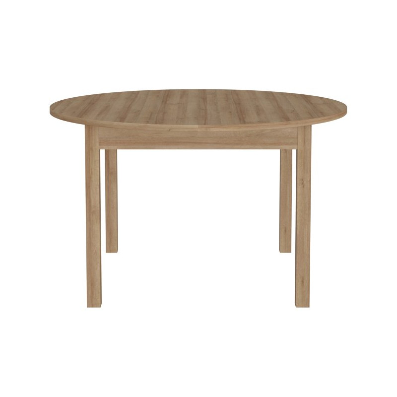 Stół okrągły rozkładany 130x130 cm Attention TBLT7075 dąb riviera