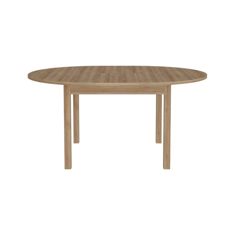 Stół okrągły rozkładany 130x130 cm Attention TBLT7075 dąb riviera