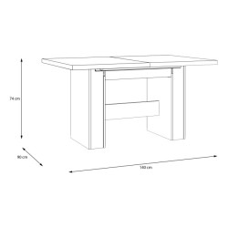 Stół rozkładany do jadalni salonu Tables EST41 dąb sonoma