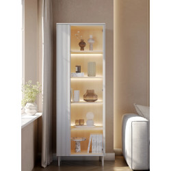 Witryna LB-01 Liba Biały jedwab/Dąb vincenza Lenart