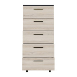 Komoda 60 cm z szufladami Sirius Crown SRBK311 dąb czarny/śliwa comano