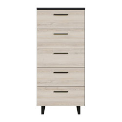 Komoda 60 cm z szufladami Sirius Crown SRBK311 dąb czarny/śliwa comano