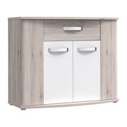 Komoda 100 cm Rondino RDIK221 dąb piaskowy/biały połysk