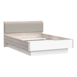 Łóżko 140x200 cm Rondino RDNL242 dąb piaskowy/biały