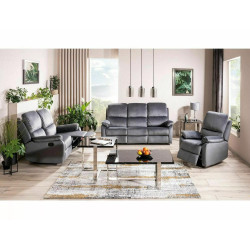 Sofa rozkładana Spencer 3 Velvet szary bluvel