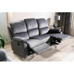 Sofa rozkładana Spencer 3 Velvet szary bluvel