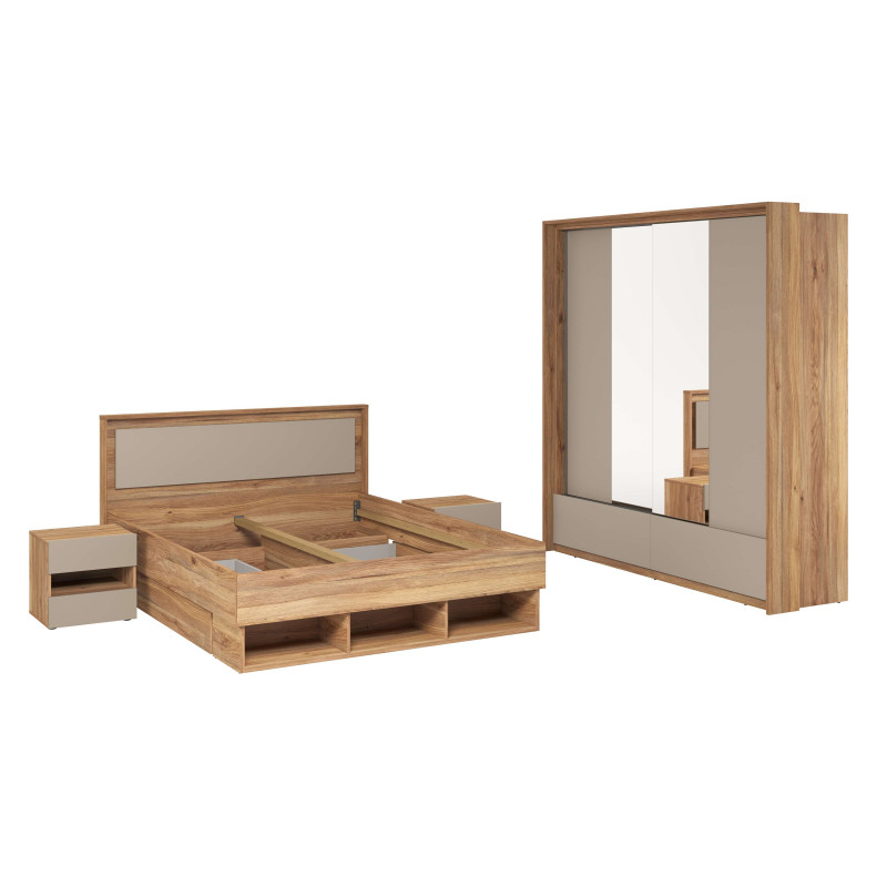 Łóżko 160 Impressio Typ 31 Dąb Mauvella/Congo Helvetia Wieruszów