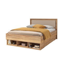 Łóżko 140x200 Impressio dąb Mauvella/Congo | Domowanie.pl