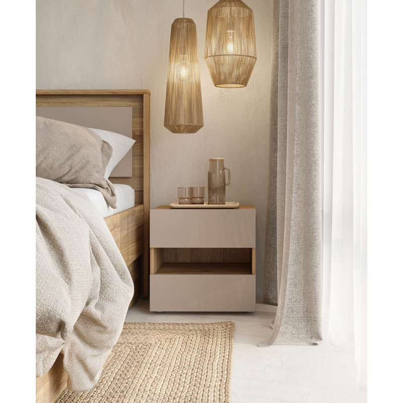 Stolik nocny Impressio Typ 23 Dąb Mauvella/Congo Helvetia Wieruszów