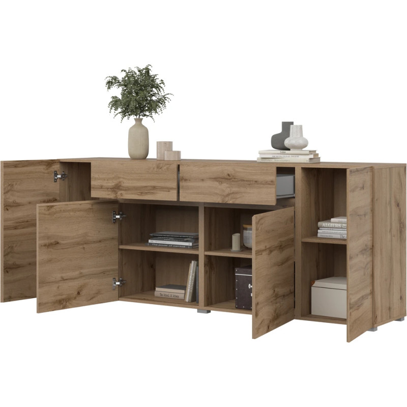 Komoda 4D2S Asymetric Typ 47 Dąb Wotan Helvetia Wieruszów