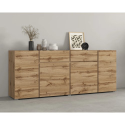 Komoda 4D2S Asymetric Typ 47 Dąb Wotan Helvetia Wieruszów