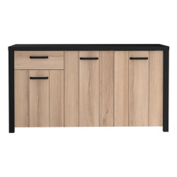 Komoda trzydrzwiowa Black Hill BLHK2311 śliwa comano/czarny