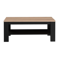 Stolik kawowy prostokątny 110x60 cm śliwa comano/czarny