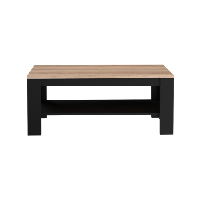 Stolik kawowy prostokątny 110x60 cm śliwa comano/czarny