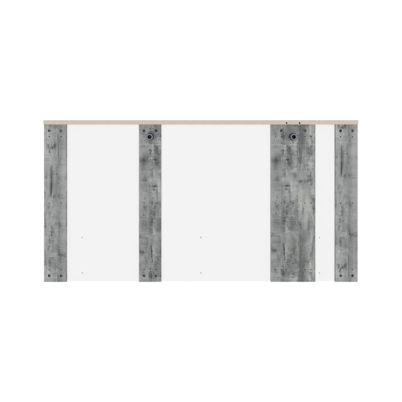 Łóżko z podnoszonym wkładem 160x200 cm Buganvilla BGVL1162B loftwood/biały