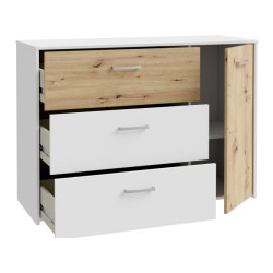 Komoda skandynawska Culgoa CUGK221R dąb artisan/biały