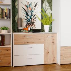 Komoda skandynawska Culgoa CUGK221R dąb artisan/biały