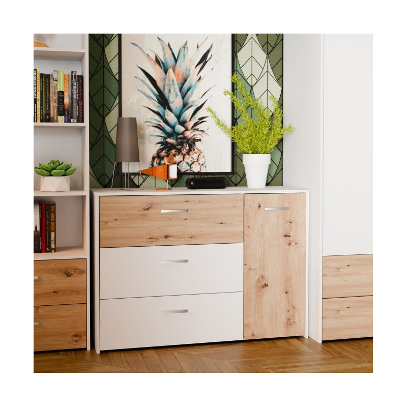 Komoda skandynawska Culgoa CUGK221R dąb artisan/biały