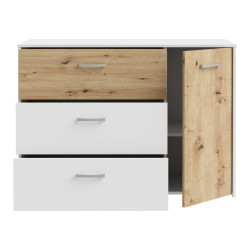 Komoda skandynawska Culgoa CUGK221R dąb artisan/biały