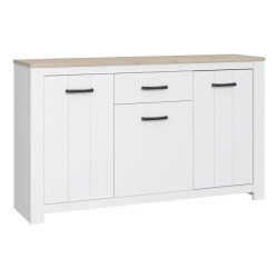 Komoda prowansalska Elara ERXK232 biały/dąb bianco