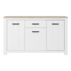 Komoda prowansalska Elara ERXK232 biały/dąb bianco