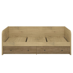 Łóżko z szufladami Denzel Dąb Cremona/Dąb Lefkas Mebelbos