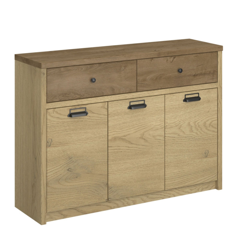 Komoda 3D2S Denzel Dąb Cremona/Dąb Lefkas Mebelbos