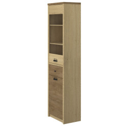 Witryna z szufladą Denzel Dąb Cremona/Dąb Lefkas Mebelbos