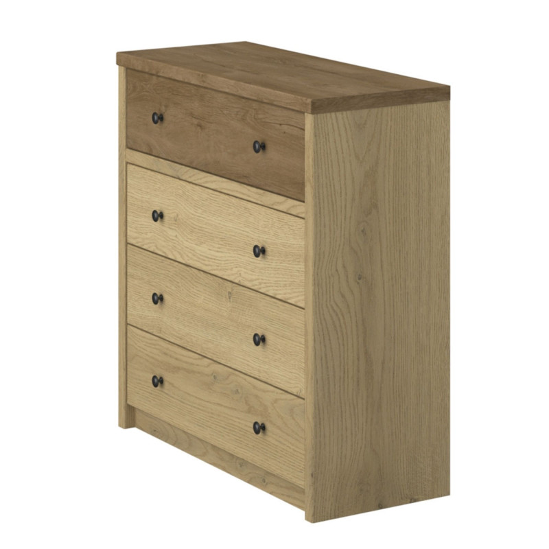 Komoda z szufladami Denzel Dąb Cremona/Dąb Lefkas Mebelbos