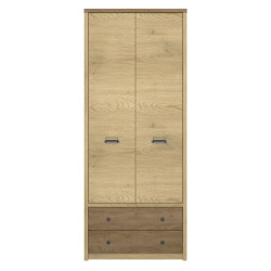 Szafa 2D2S Denzel Dąb Cremona/Dąb Lefkas Mebelbos