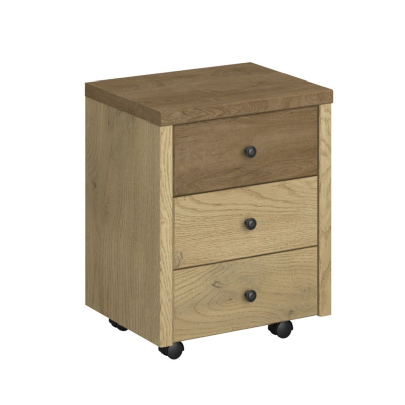 Kontener na kółkach Denzel Dąb Cremona/Dąb Lefkas Mebelbos