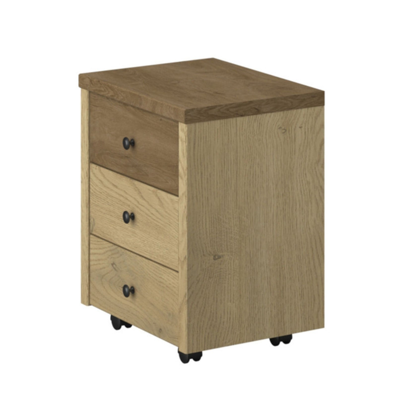 Kontener na kółkach Denzel Dąb Cremona/Dąb Lefkas Mebelbos
