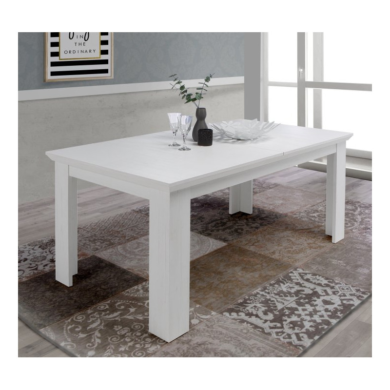 Stół rozkładany 160x90 cm Encanto EPLT401 sosna biała