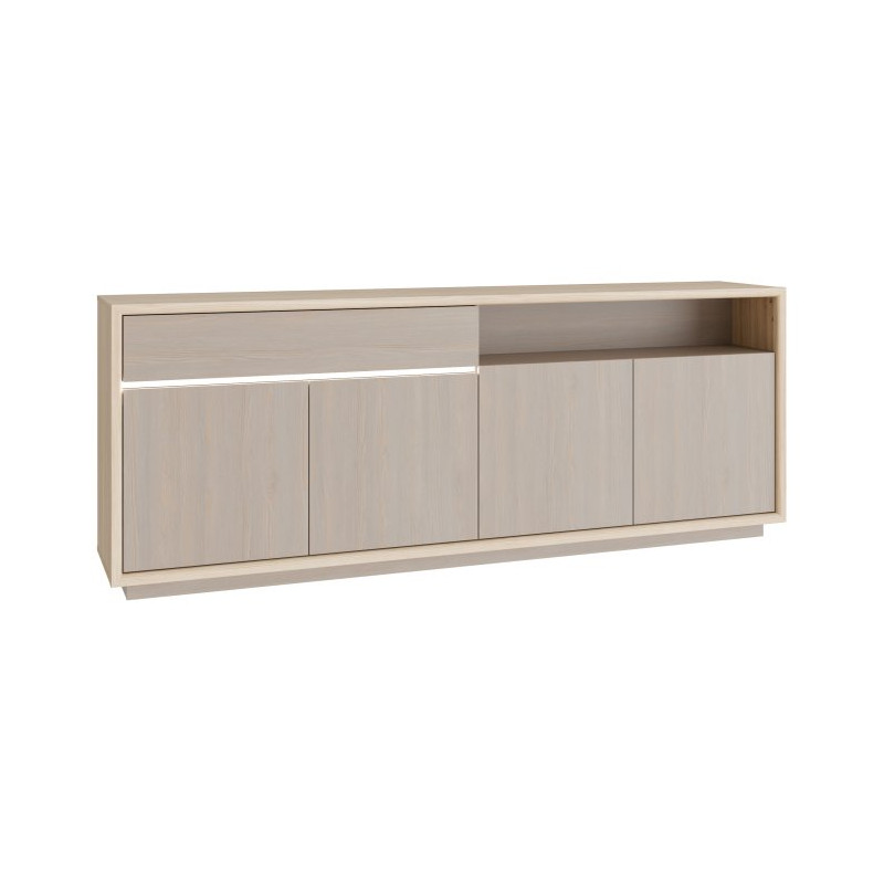 Komoda z oświetleniem Ficar FCRK242LB dąb riva/sosna imbiah