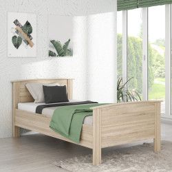 Łóżko jednoosobowe 100x200 cm Gloria GLRL10 dąb sonoma