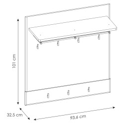 Panel ubraniowy Cortina CNAG04 Dąb Grandson Meble Wójcik