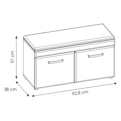 Ławka Cortina CNAG05 Dąb Grandson Meble Wójcik