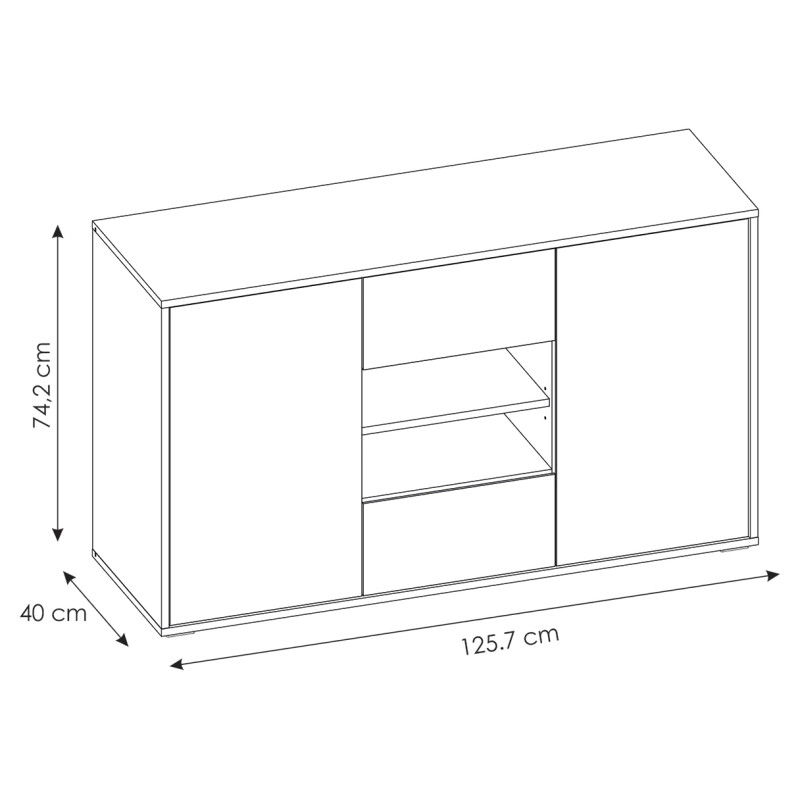 Komoda Laser Typ LASK02B Meble Wójcik