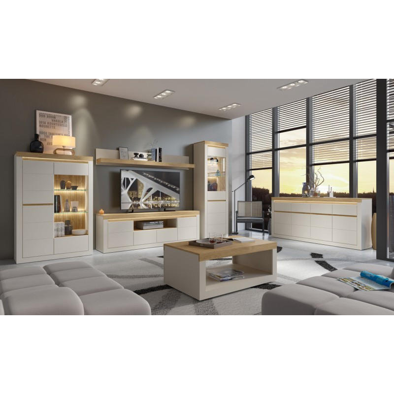 Komoda Naxxar NAXK02 Cashmere/Dąb Kamienny Meble Wójcik